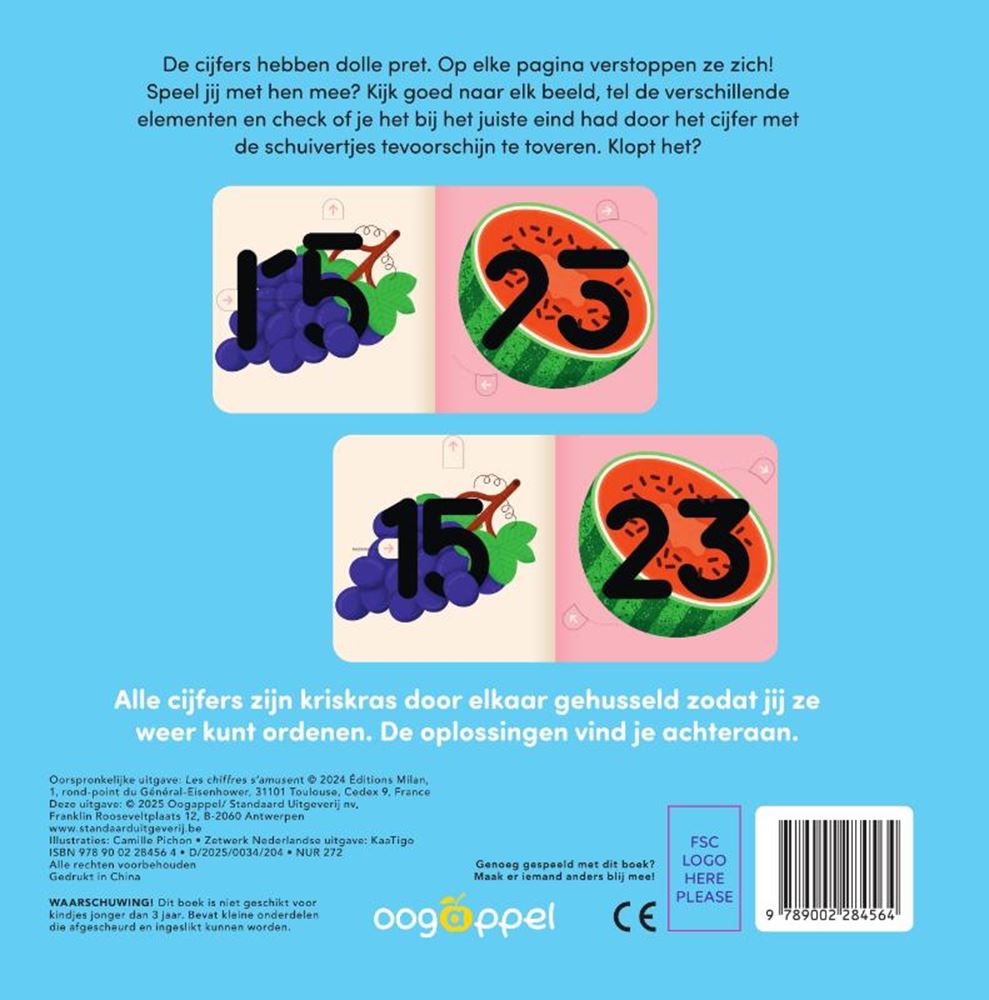 Kartonboek: cijferpret 4+