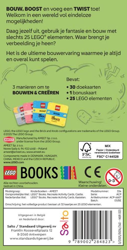 Lego recreate activity cards: kastelen