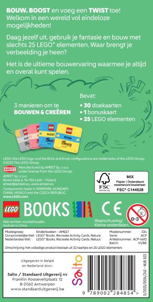 Lego recreate activity cards: natuur 6+