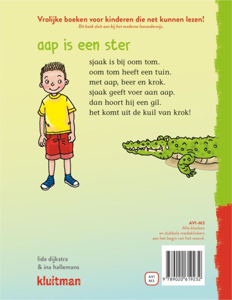 Uitgeverij kluitman lees lees lees - aap is een ster (avi-m3)