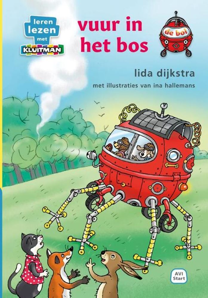 Uitgeverij kluitman de bol van lif, vuur in het bos - avi-start