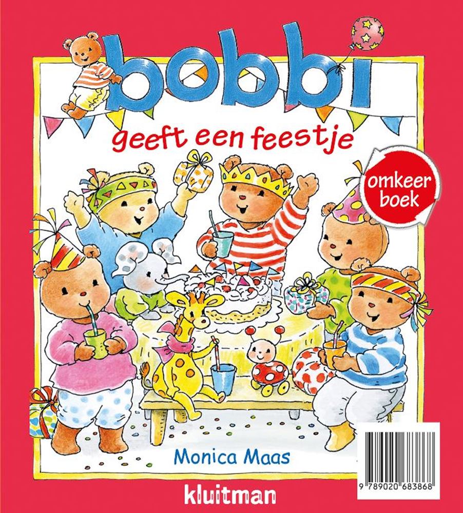 Uitgeverij kluitman omkeerboek. gefeliciteerd, lieve bobbi b