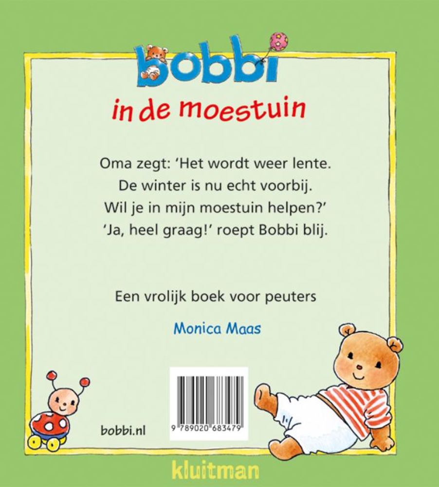 Bobbi in de moestuin 2+