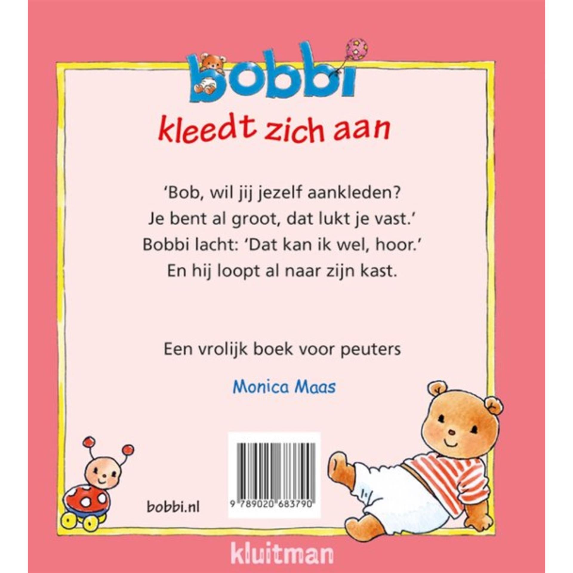 Kluitman bobbi kleed zich aan