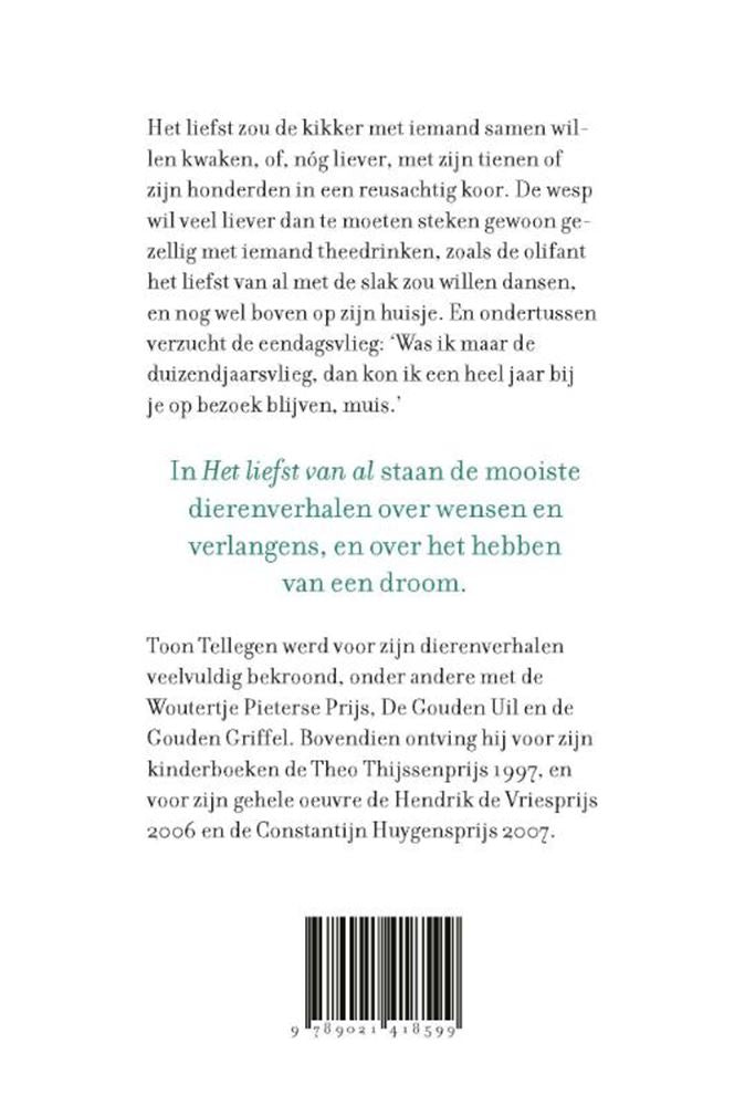 Toon tellegen: het liefst van al. cadeau
