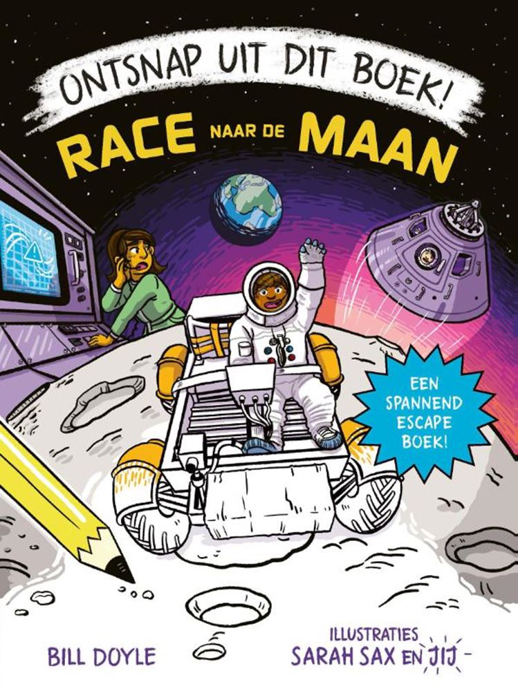 Ontsnap uit dit boek! race naar de maan.