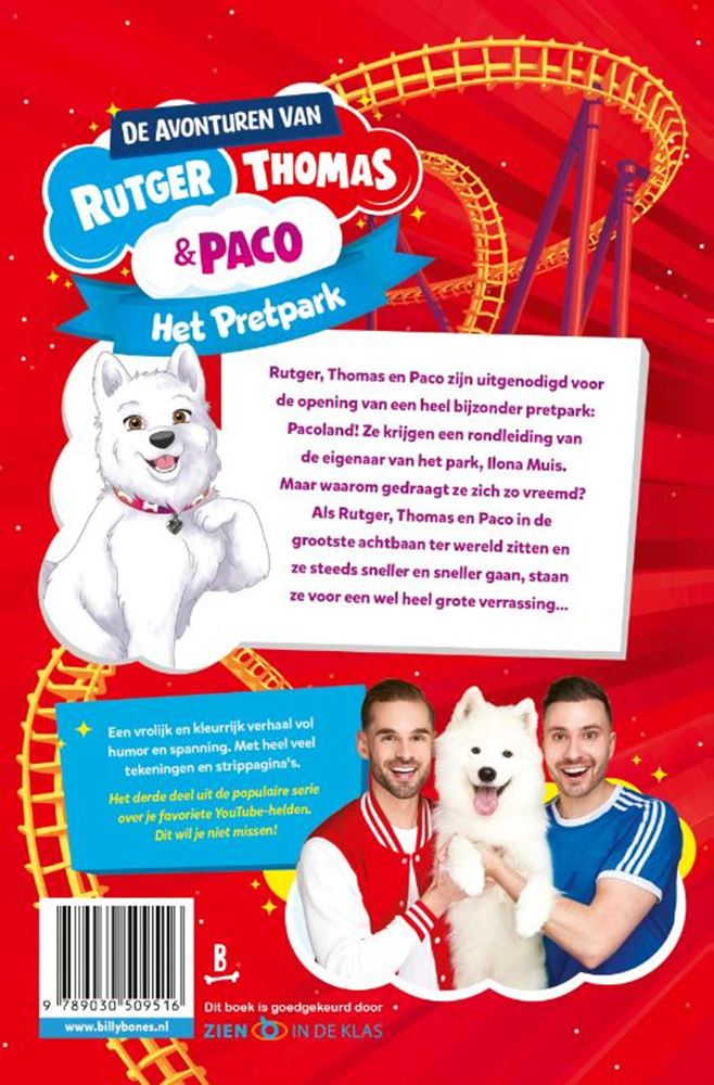 Centraal boekhuis rutger, thomas en paco 3: het pretpark.