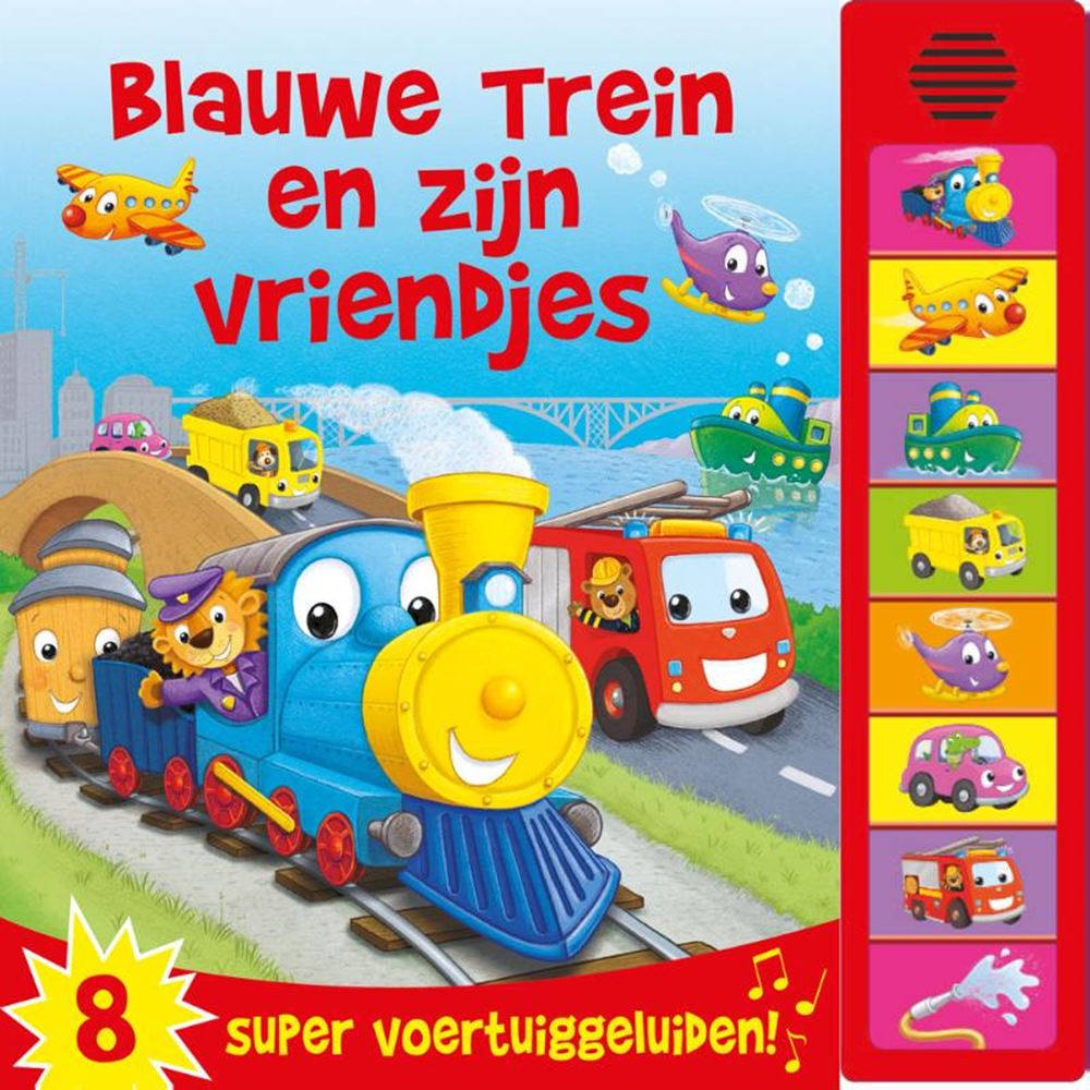 Rebo publishers geluidenboek: blauwe trein en zijn vrien