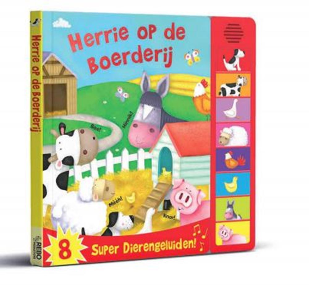 Geluidenboek: herrie op de boerderij. 2+