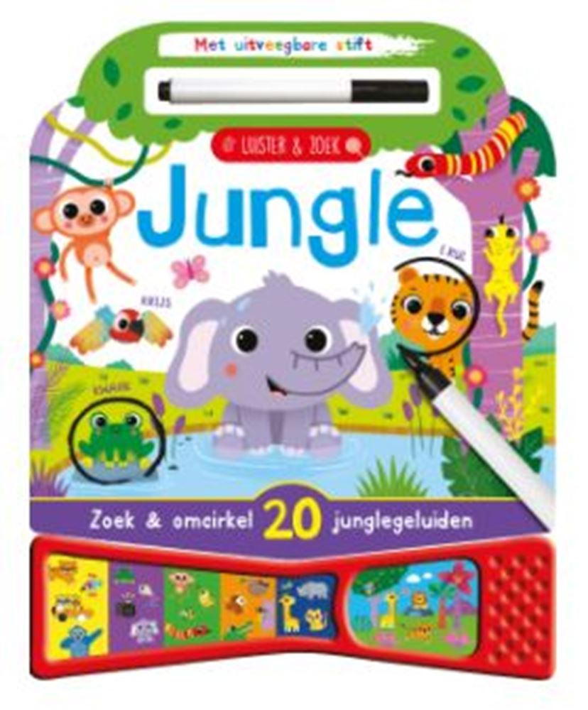 Uitgeverij Rebo luister en zoek - jungle