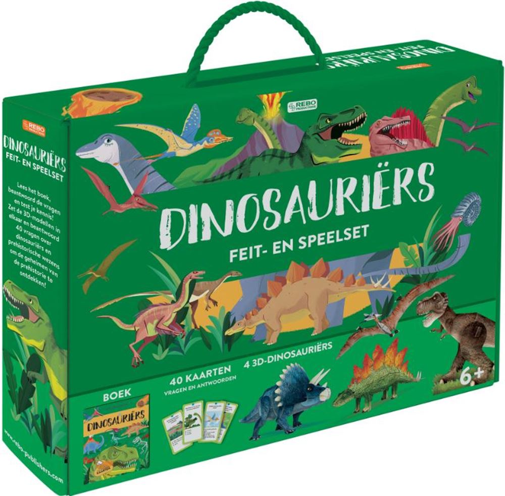 Rebo uitgevers dinosauriers - feit- en speelset