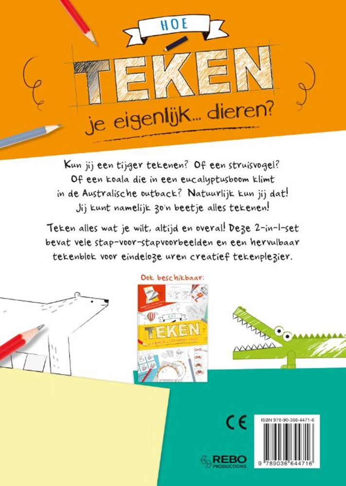 Rebo uitgevers hoe teken je eigenlijk... dieren?