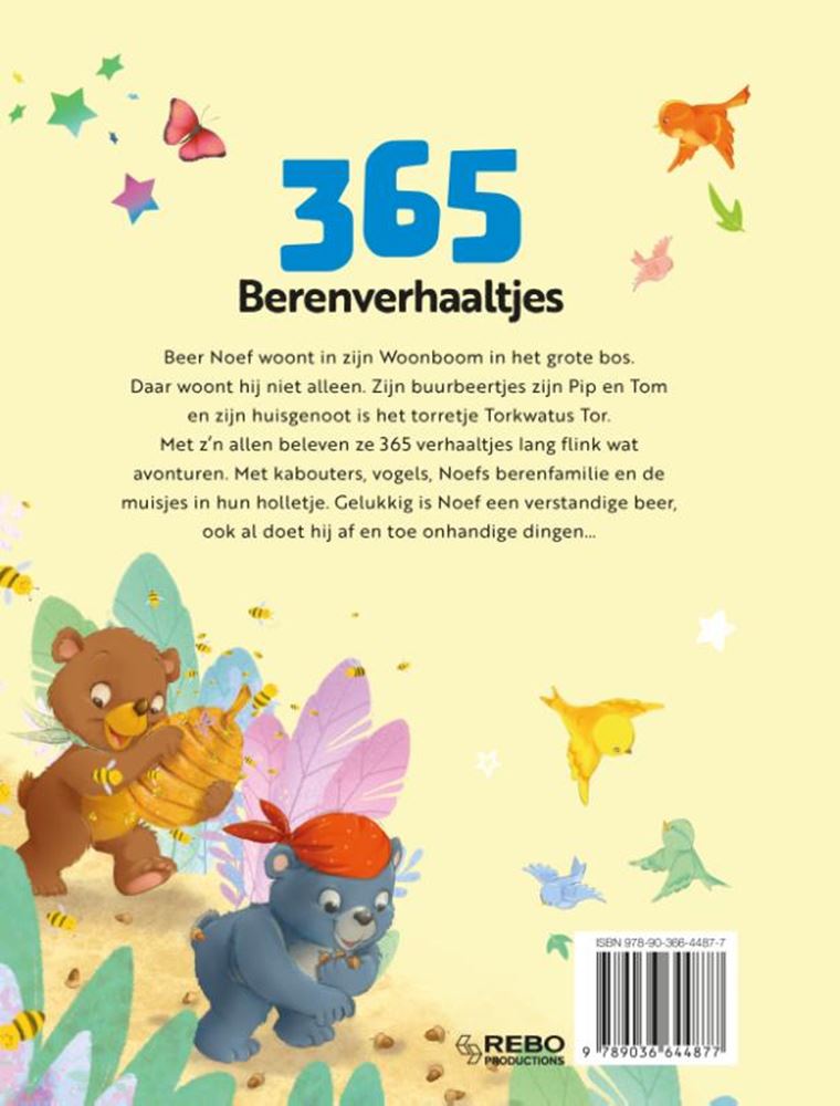 Rebo uitgeverij 365 berenverhaaltjes - bosomslag