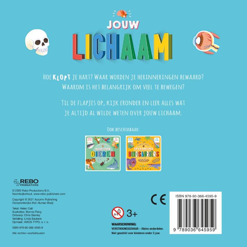 Rebo uitgeverij jouw lichaam flapjesboek