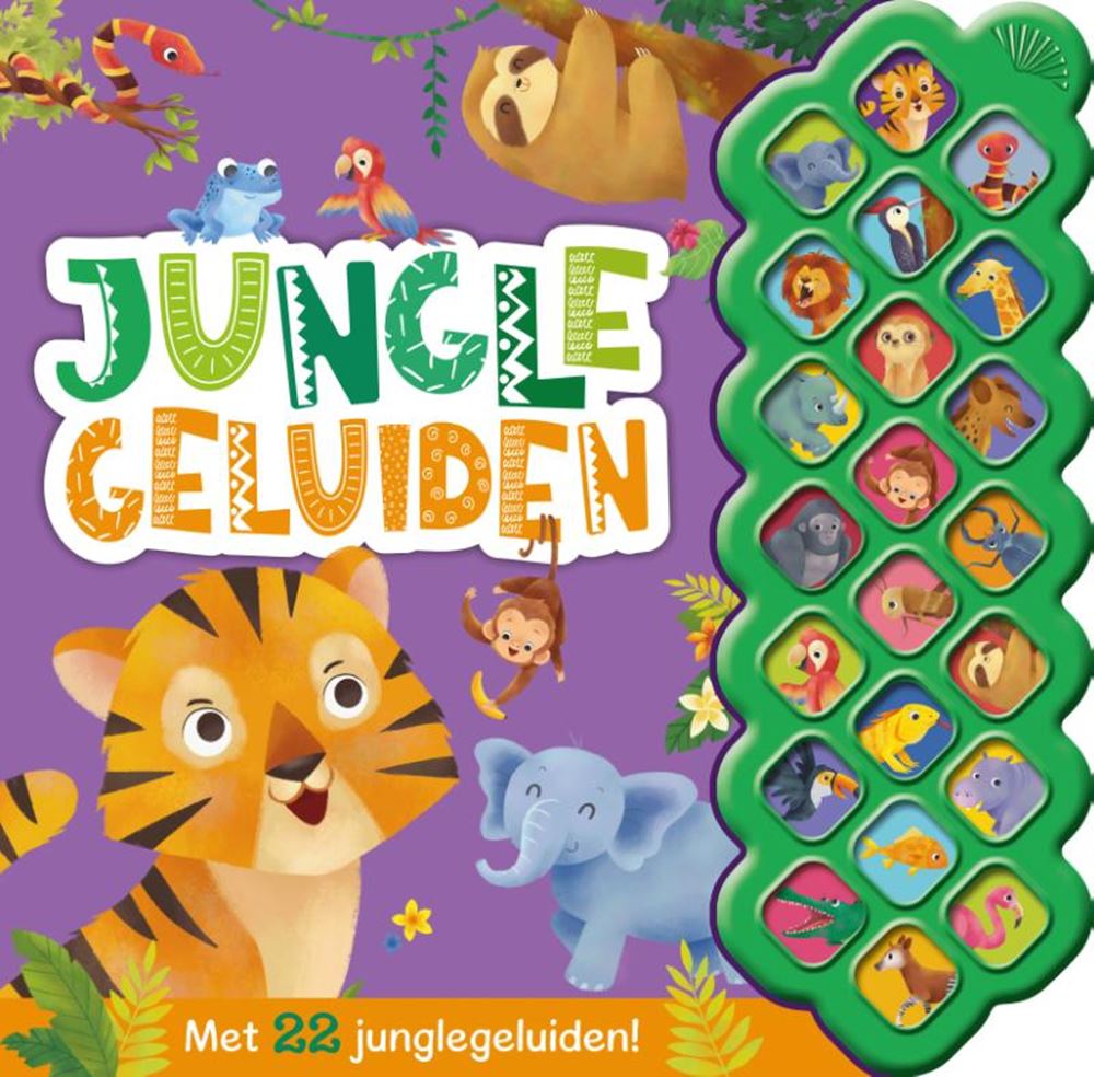 Rebo uitgeverij geluidenboek junglegeluiden