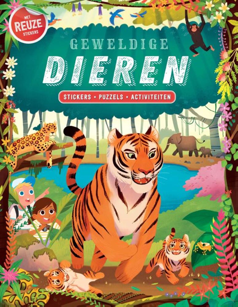 Rebo uitgeverij geweldige dieren-stickers