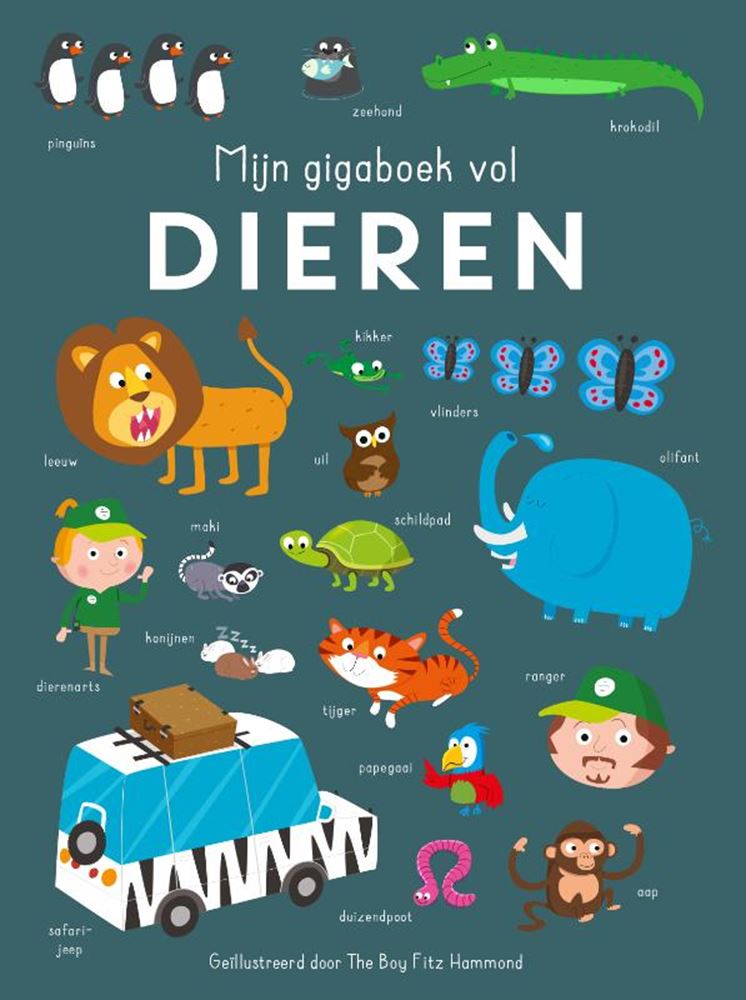Rebo uitgevers mijn gigaboek vol dieren