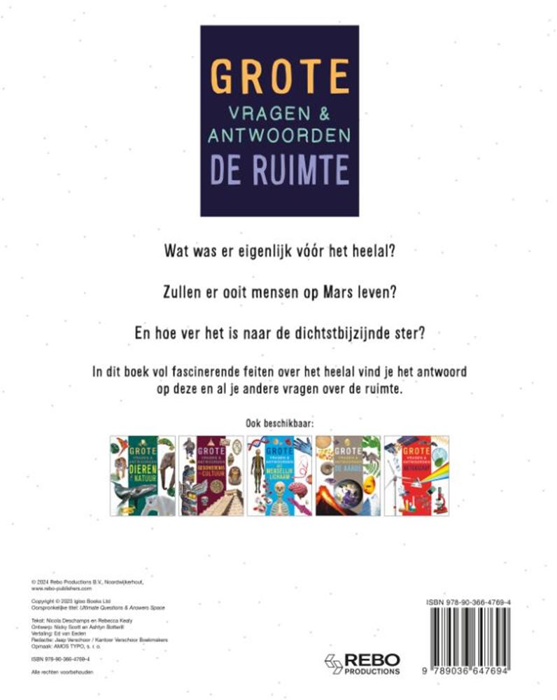 De ruimte - grote vragen antwoorden 7+