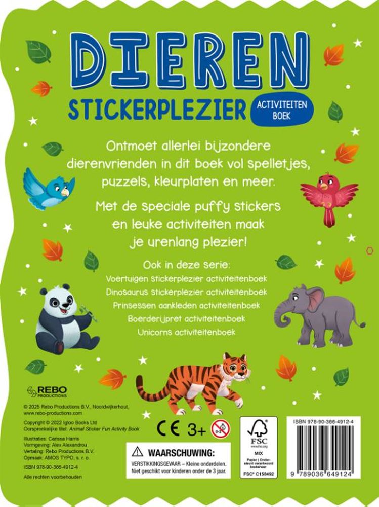 Dieren – stickerplezier activiteitenboek