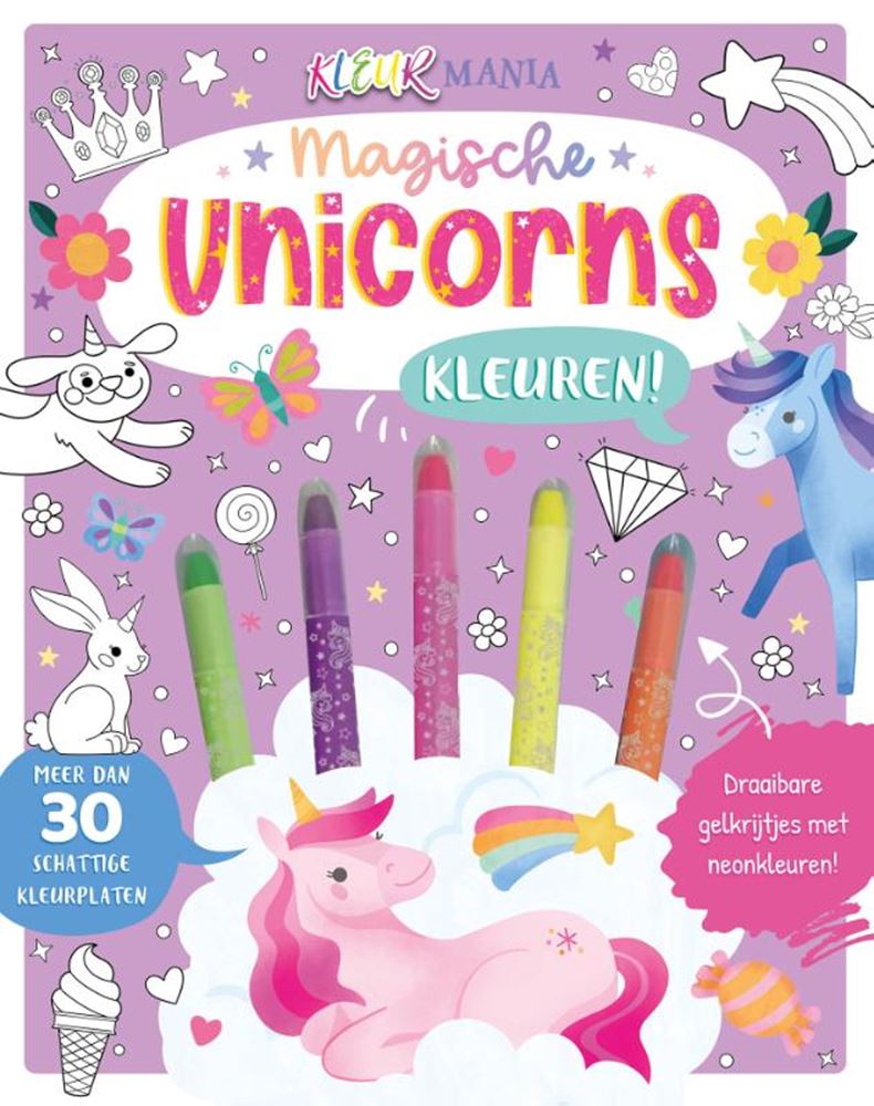 Magische unicorns kleuren! - kleurmania