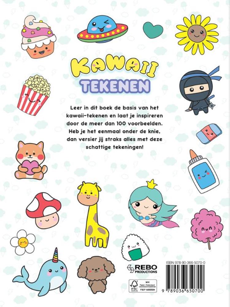 Rebo publishers kawaii tekenen - 100+ tekeningen