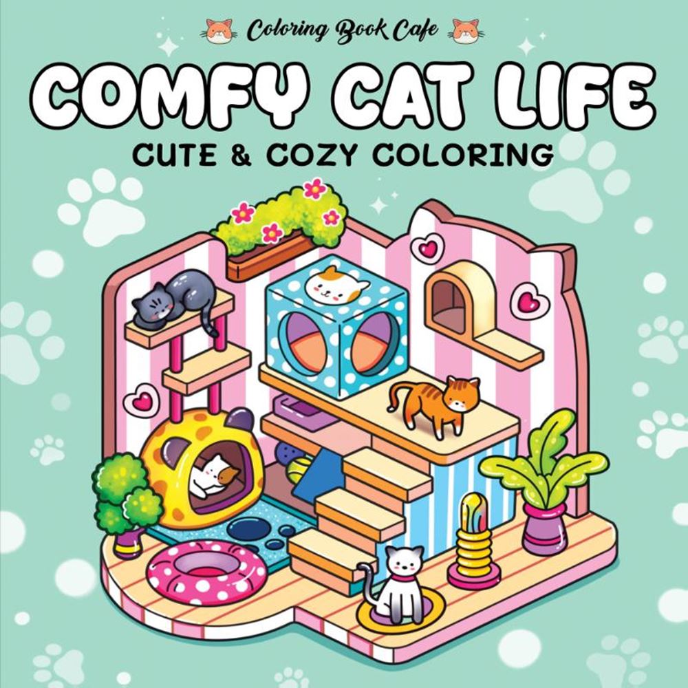 Rebo comfy cat life - cute cozy coloring 6+
