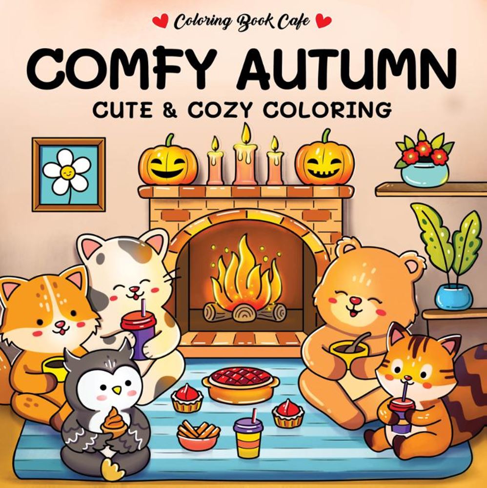 Rebo publishers comfy autumn - cute cozy coloring. 6+