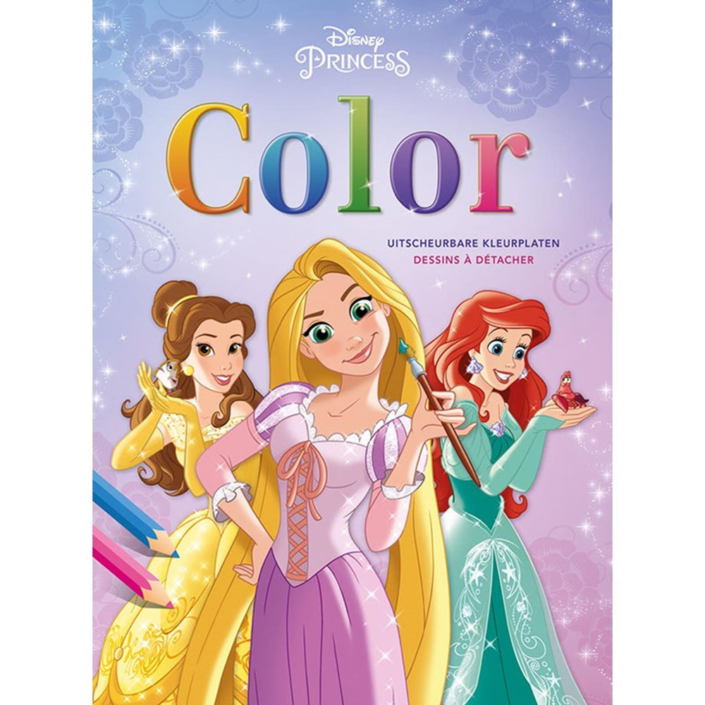 Deltas disney princess - kleurboek - blok met uitscheurbare kleurplaten