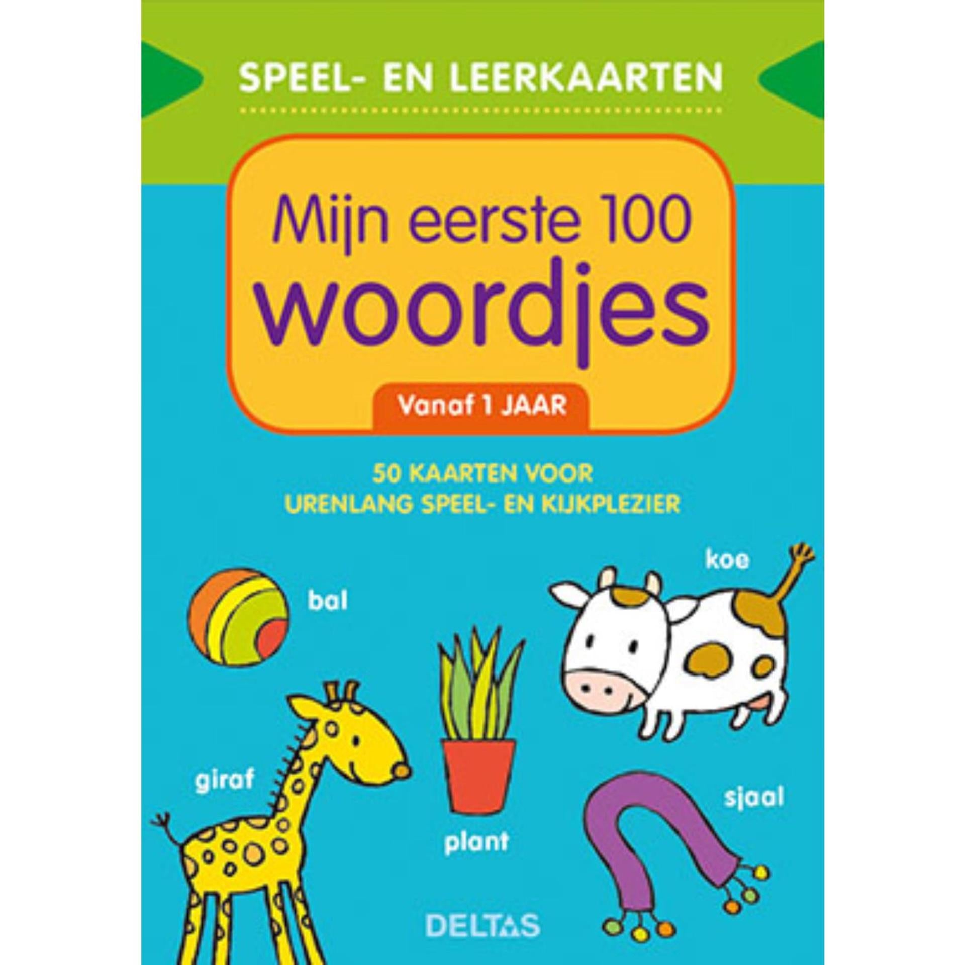 Deltas Speelen leerkaarten Mijn eerste 100 woordjes