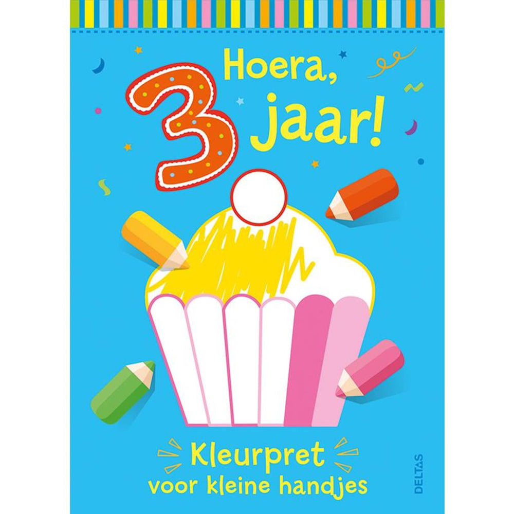 Deltas kleurpret voor kleine handjes hoera, 3 jaar!