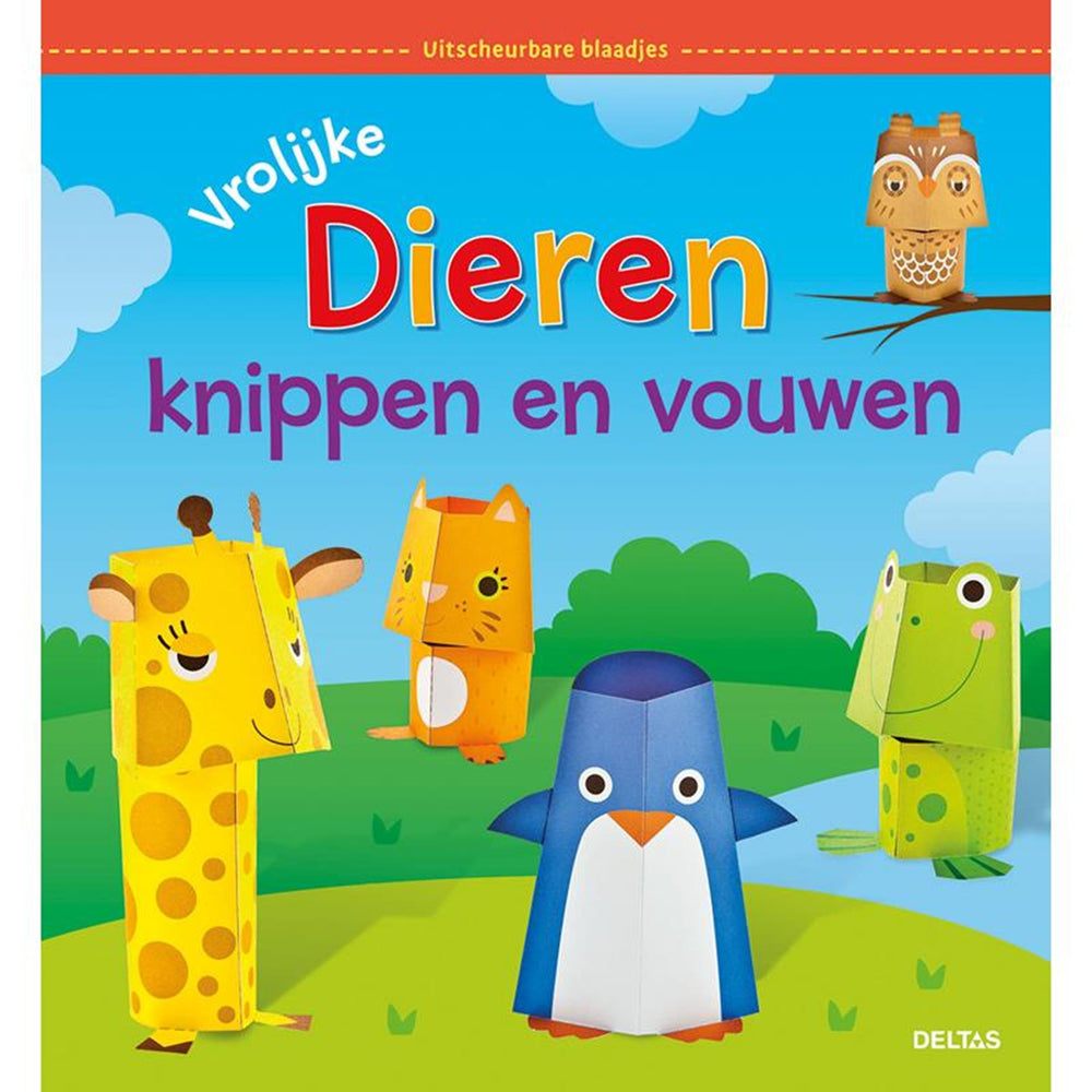 Deltas vrolijke dieren knippen en vouwen