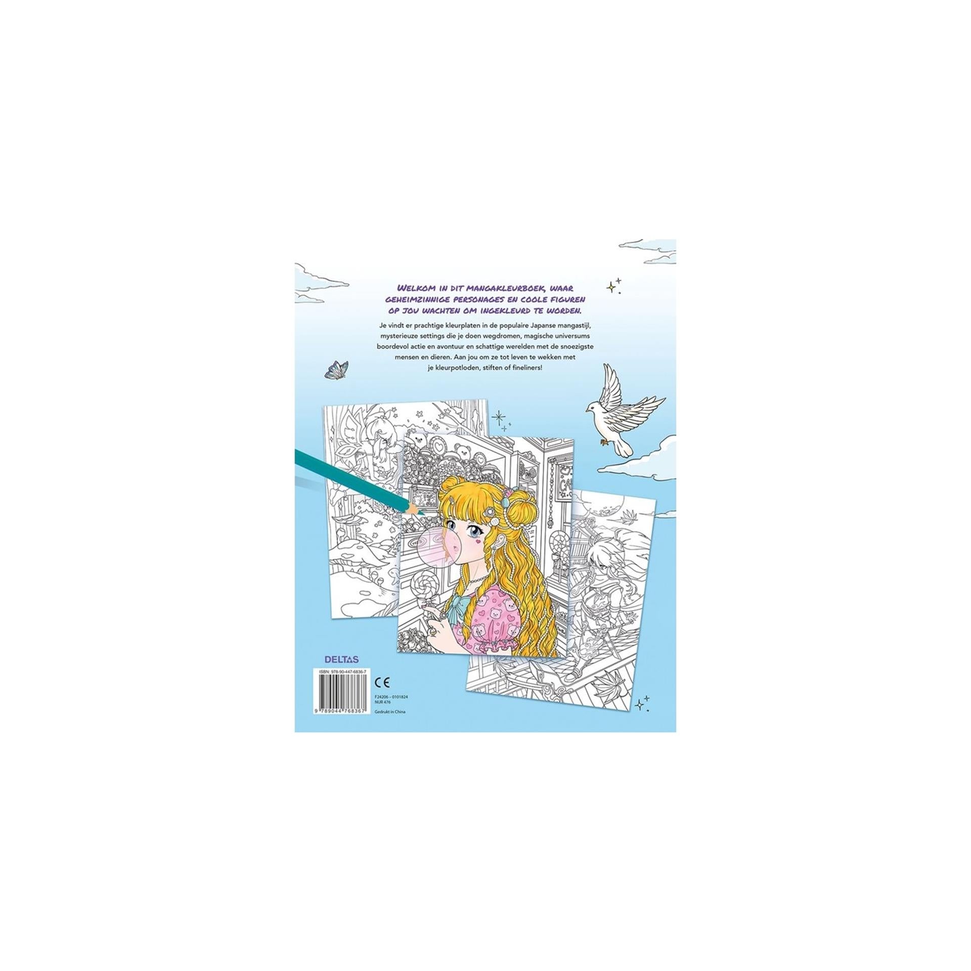 Deltas manga world kleurboek