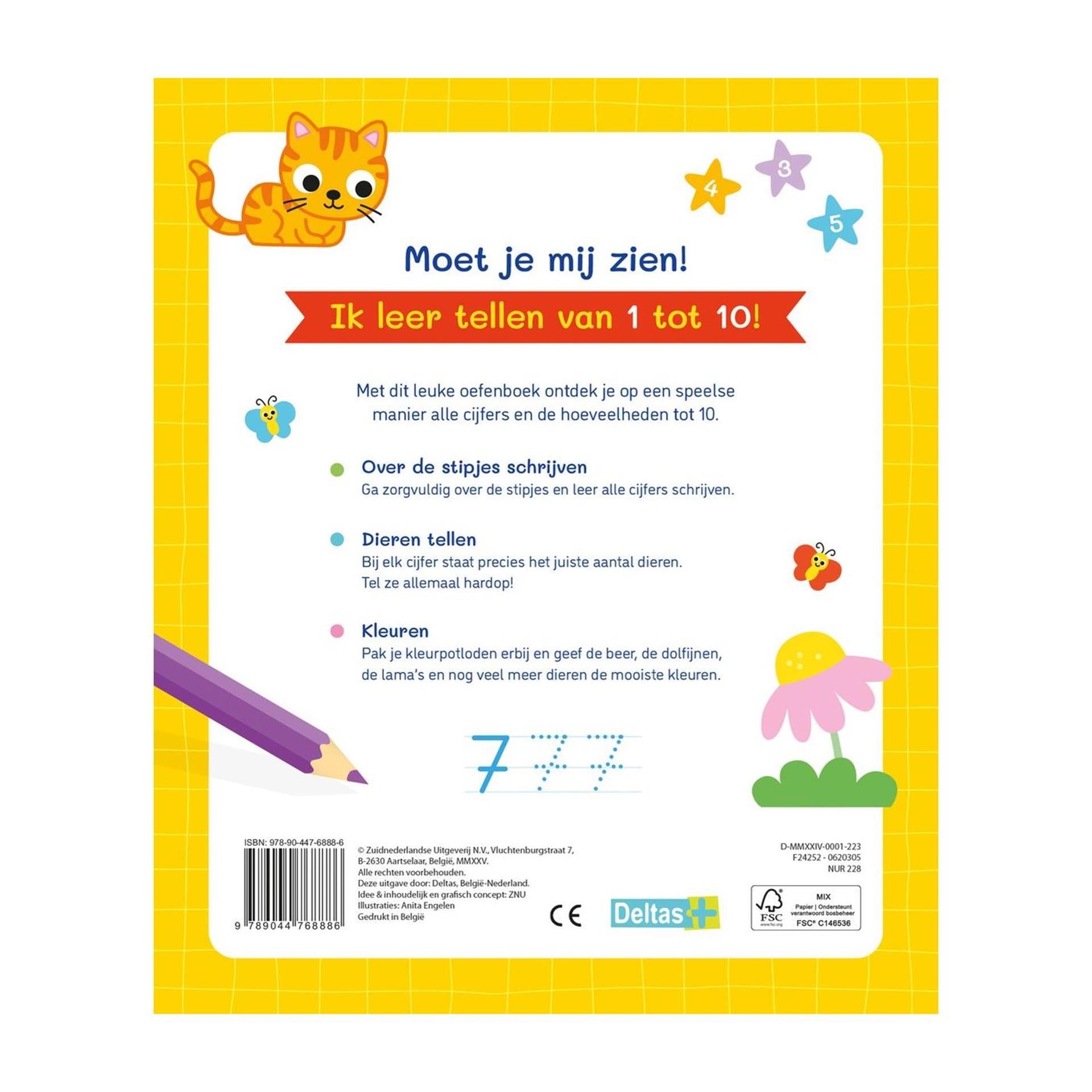 Deltas mijn eerste 123 oefenboek 4-6 j.