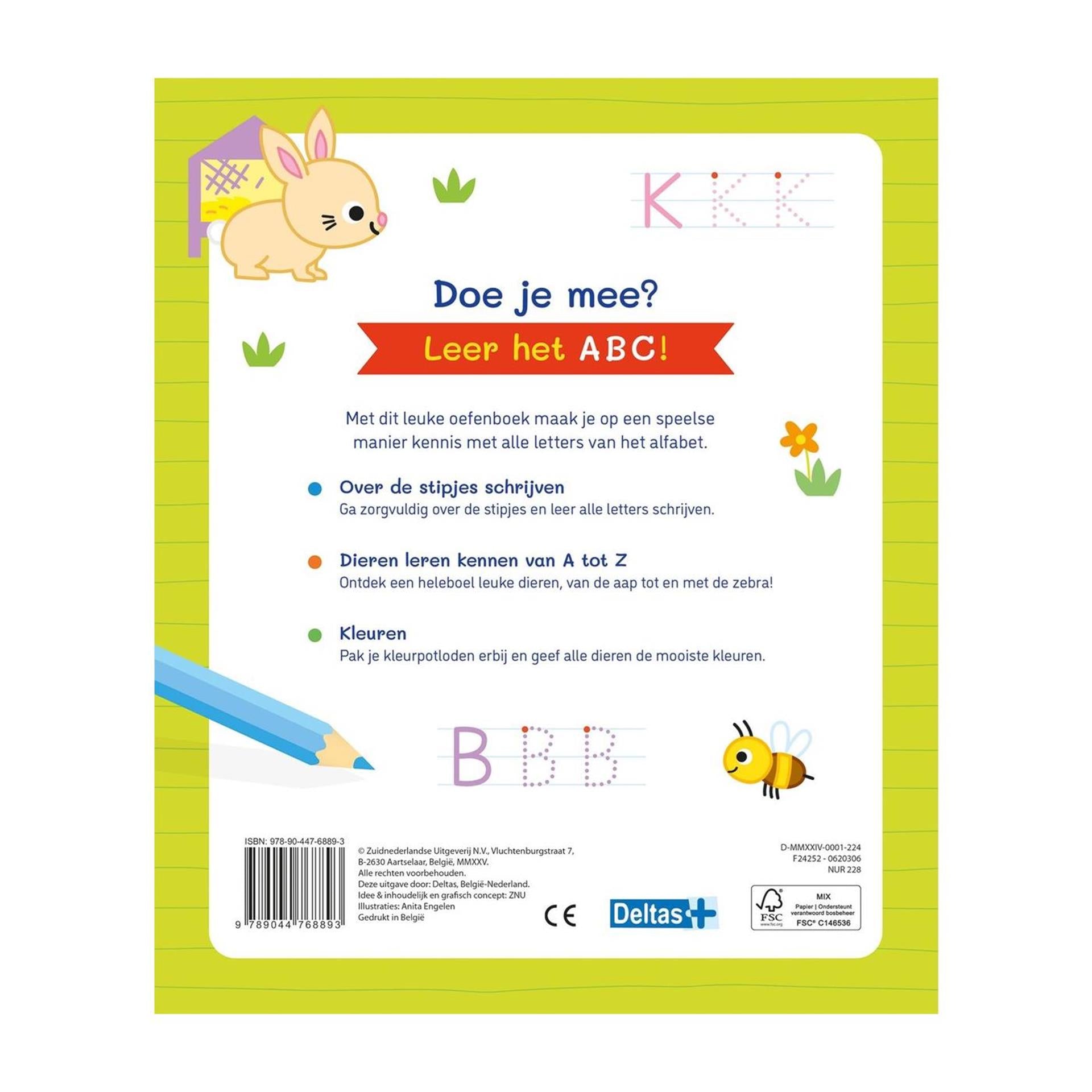 Deltas mijn eerste abc oefenboek (4-6 j.)