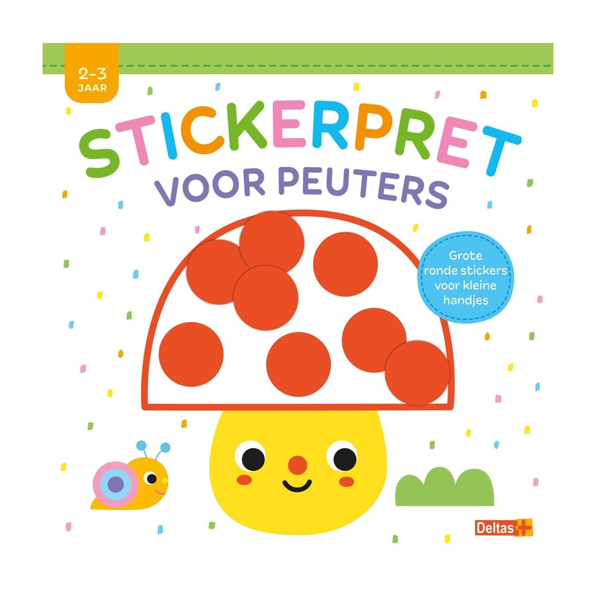Deltas stickerpret voor peuters (2-3 j.)