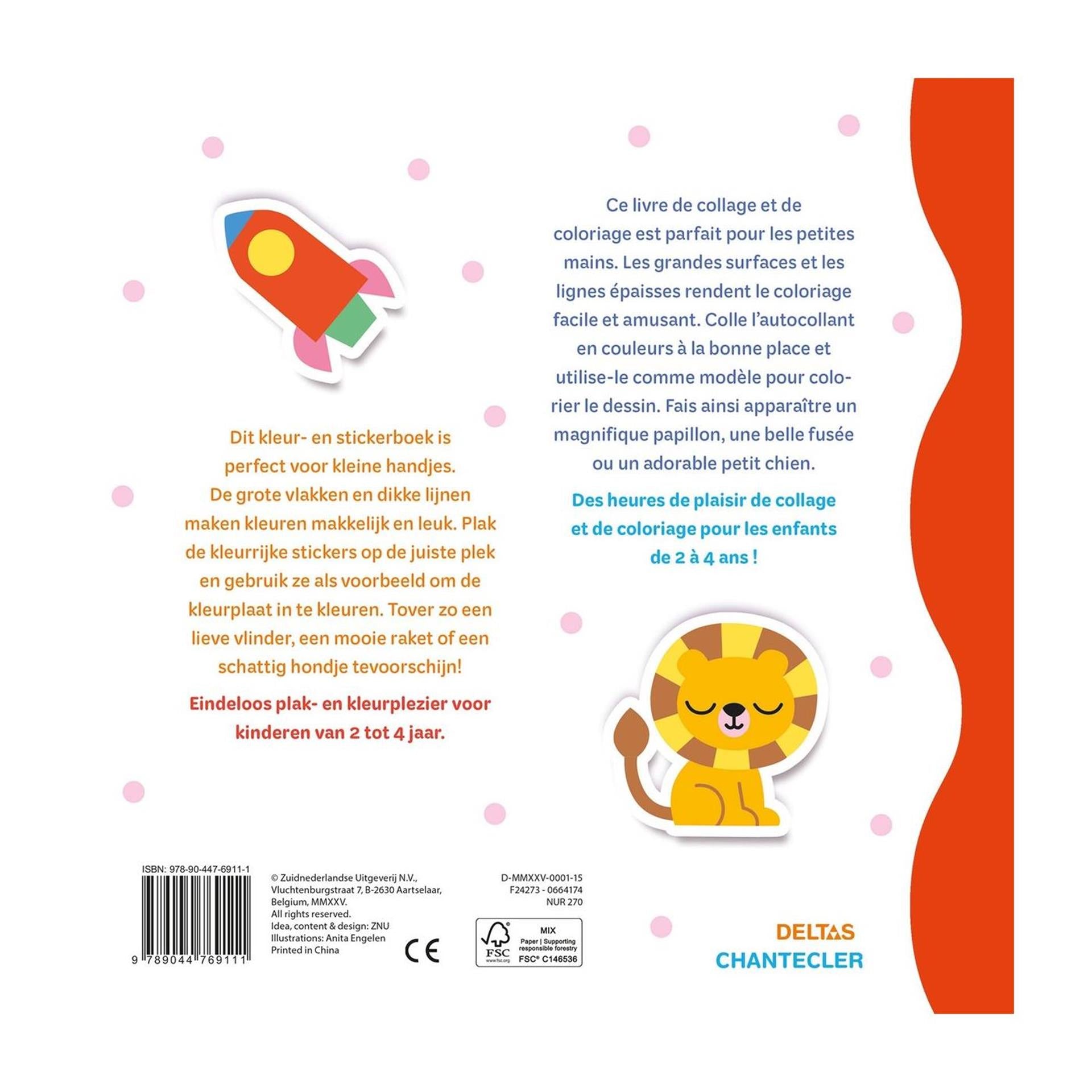 Deltas happy sticker color - 2-4 jaar