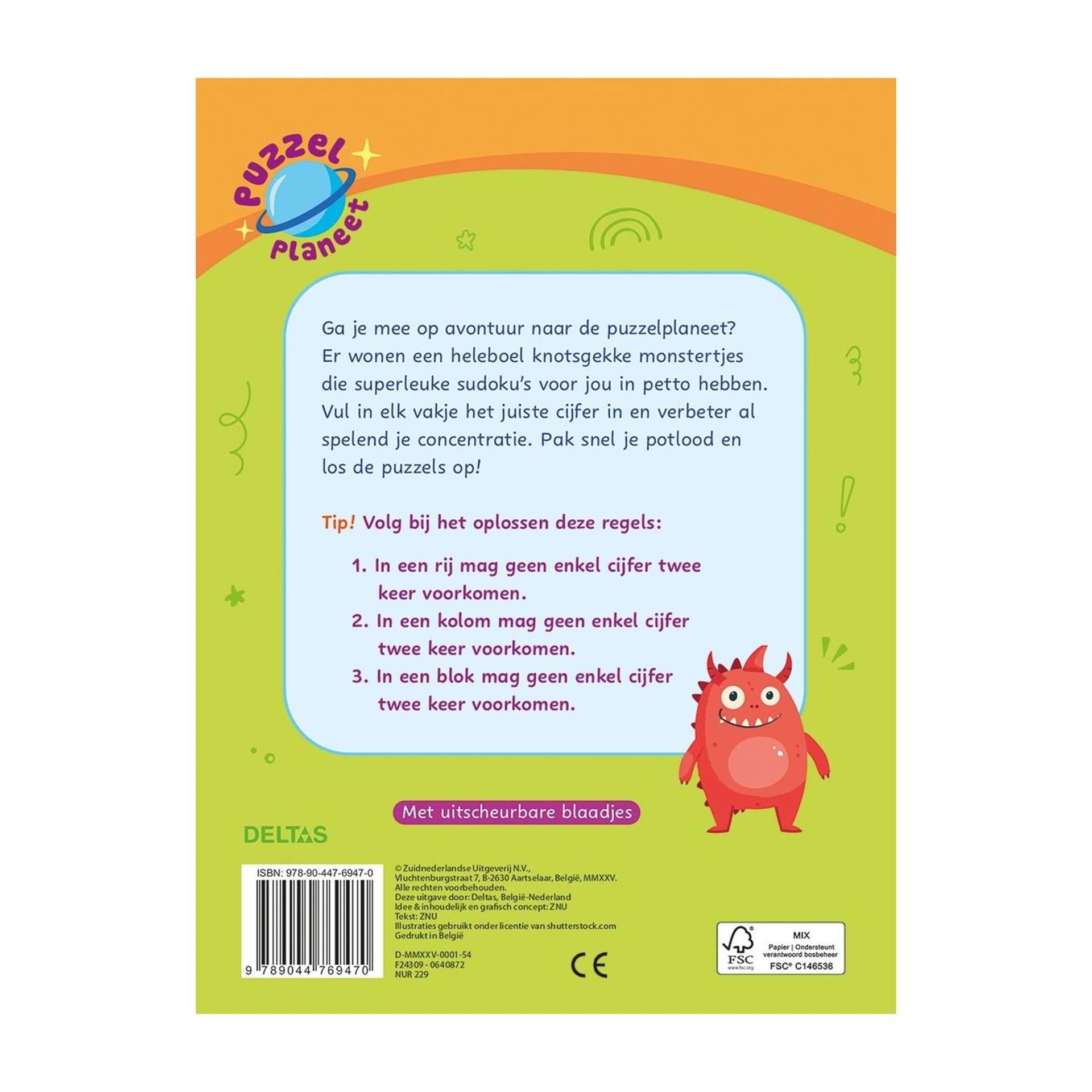 Deltas puzzelplaneet - superleuke sudoku's 7-9 jaar