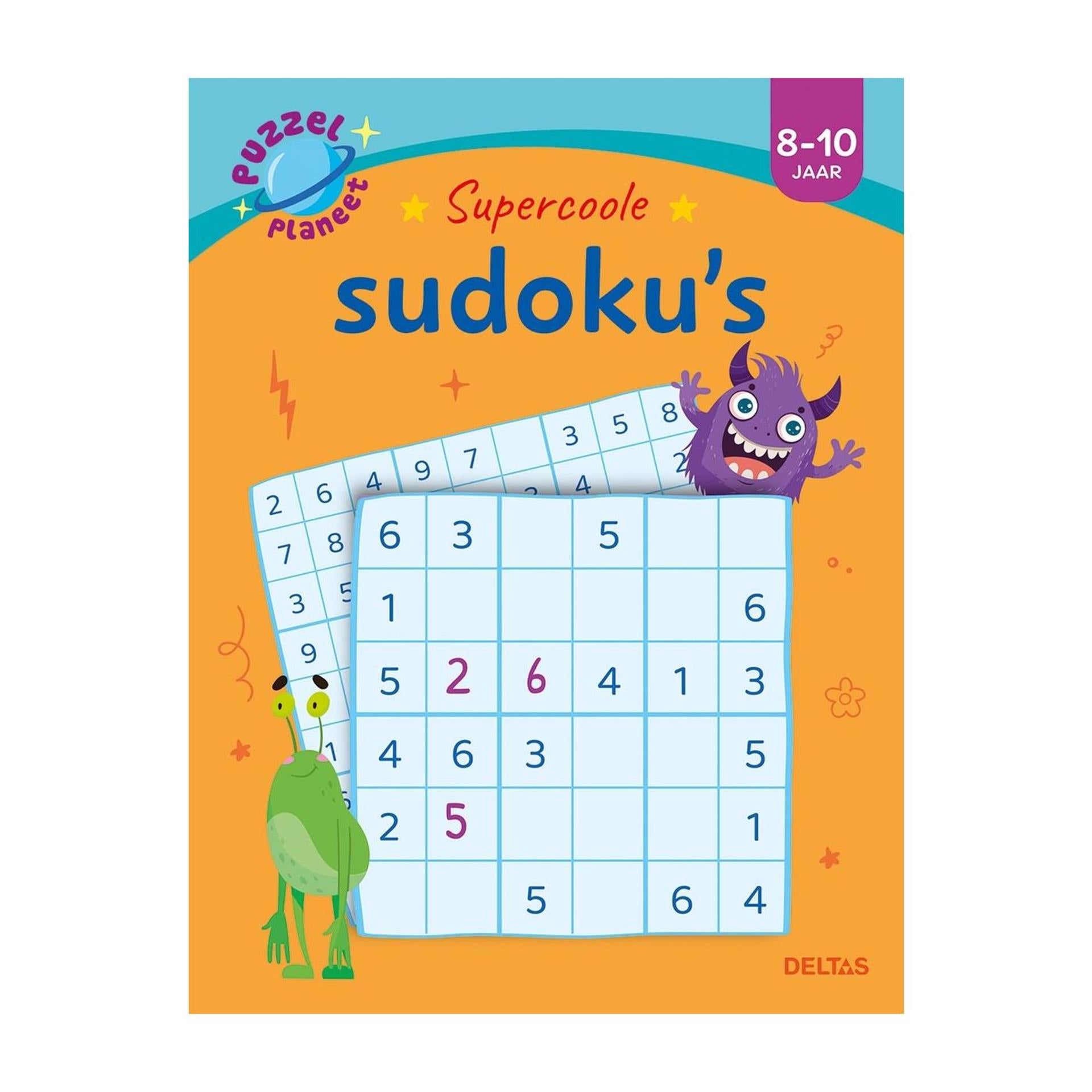 Deltas puzzelplaneet - supercoole sudoku's 8-10 jaar