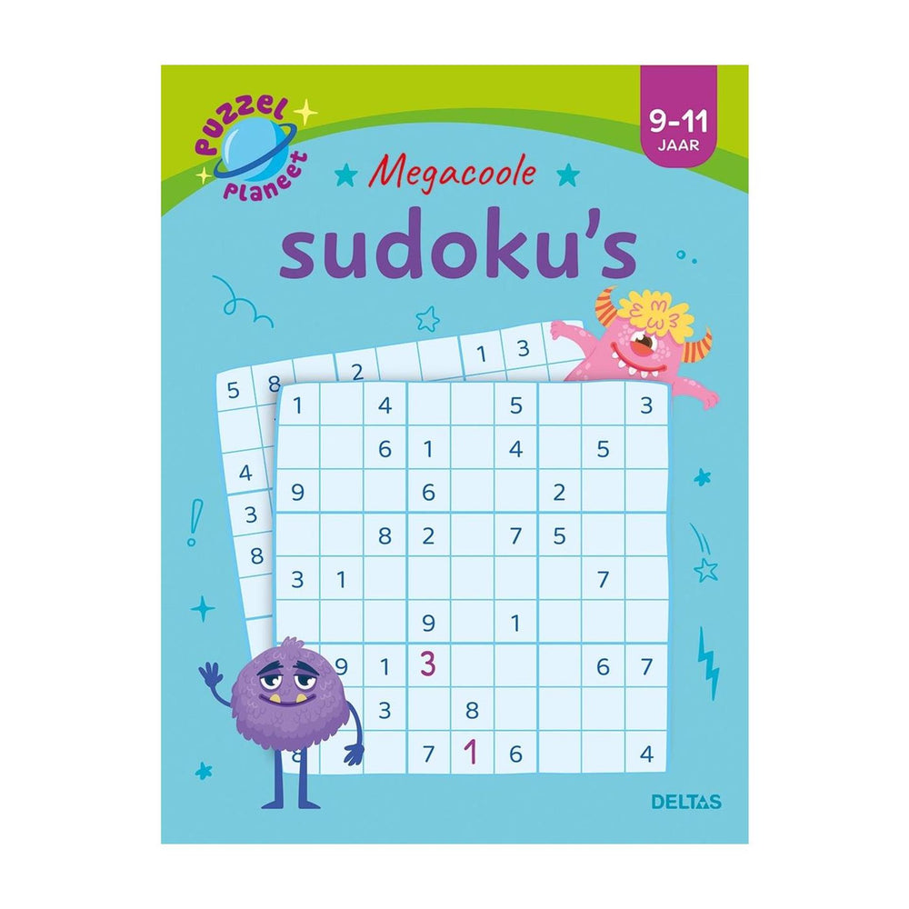 Deltas puzzelplaneet - megacoole sudoku's 9-11 jaar