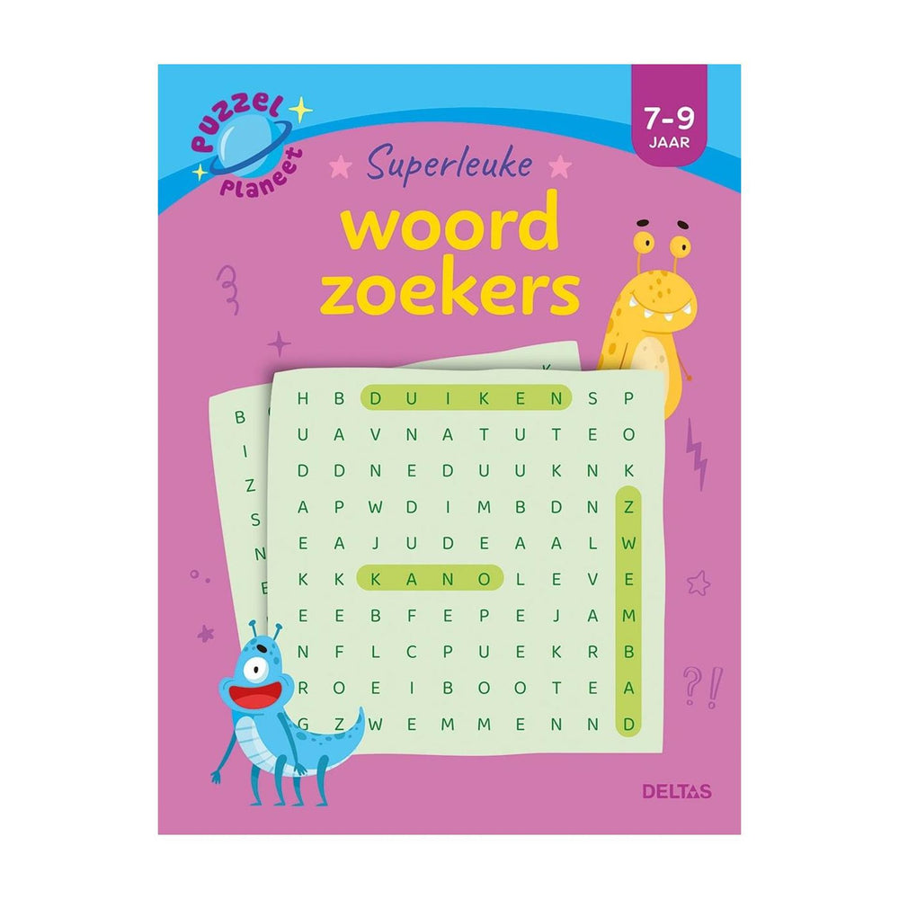 Deltas puzzelplaneet - superleuke woordzoekers (7-9 j.)