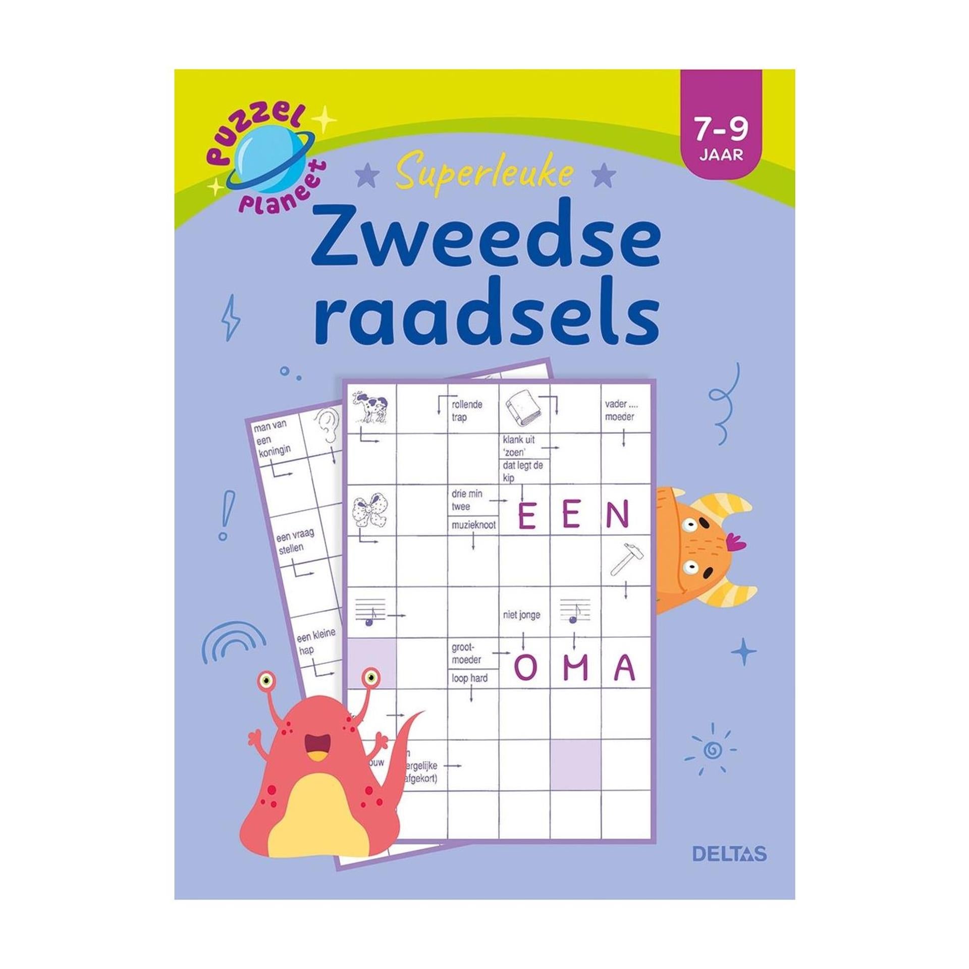 Deltas puzzelplaneet - superleuke zweedse raadsels 7-9 jaar