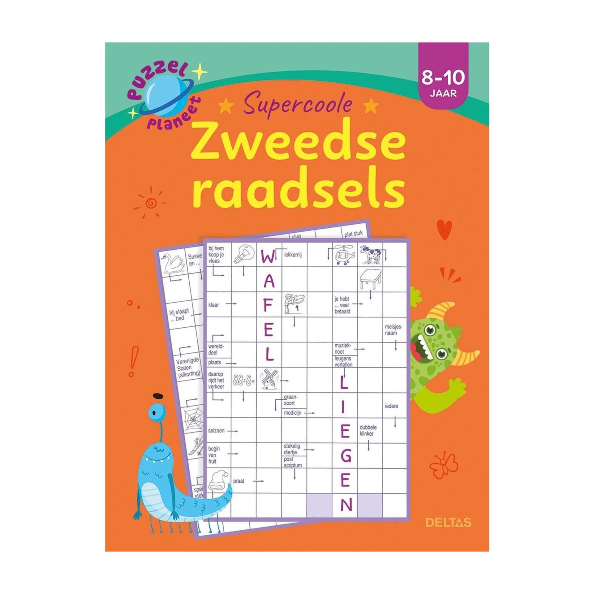 Deltas puzzelplaneet - supercoole zweedse raadsels 8-10 jaar
