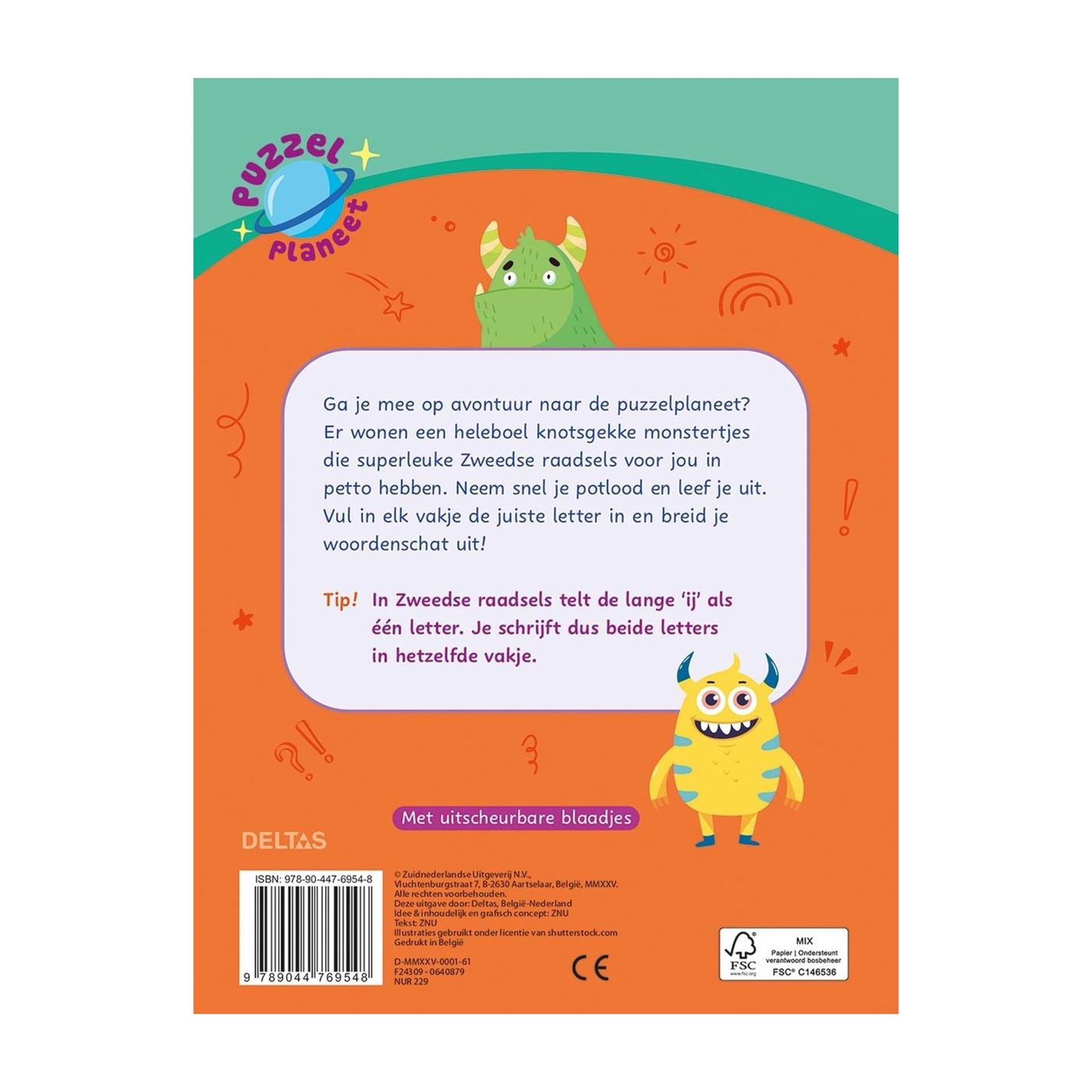 Deltas puzzelplaneet - supercoole zweedse raadsels 8-10 jaar