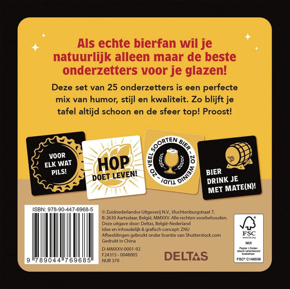 Deltas don't worry bier happy! - 25 onderzetters