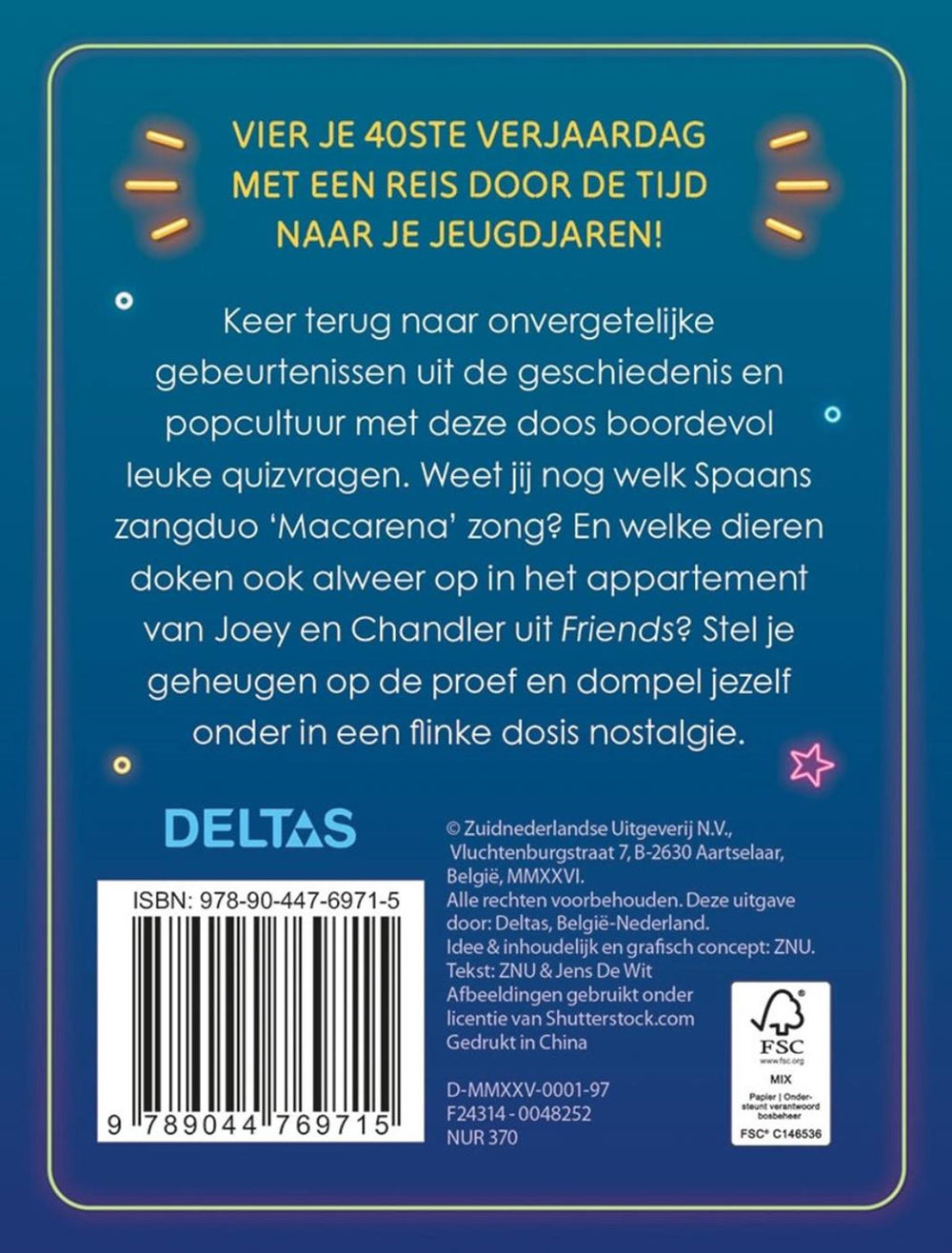 Deltas hoera 40 jaar! quiz