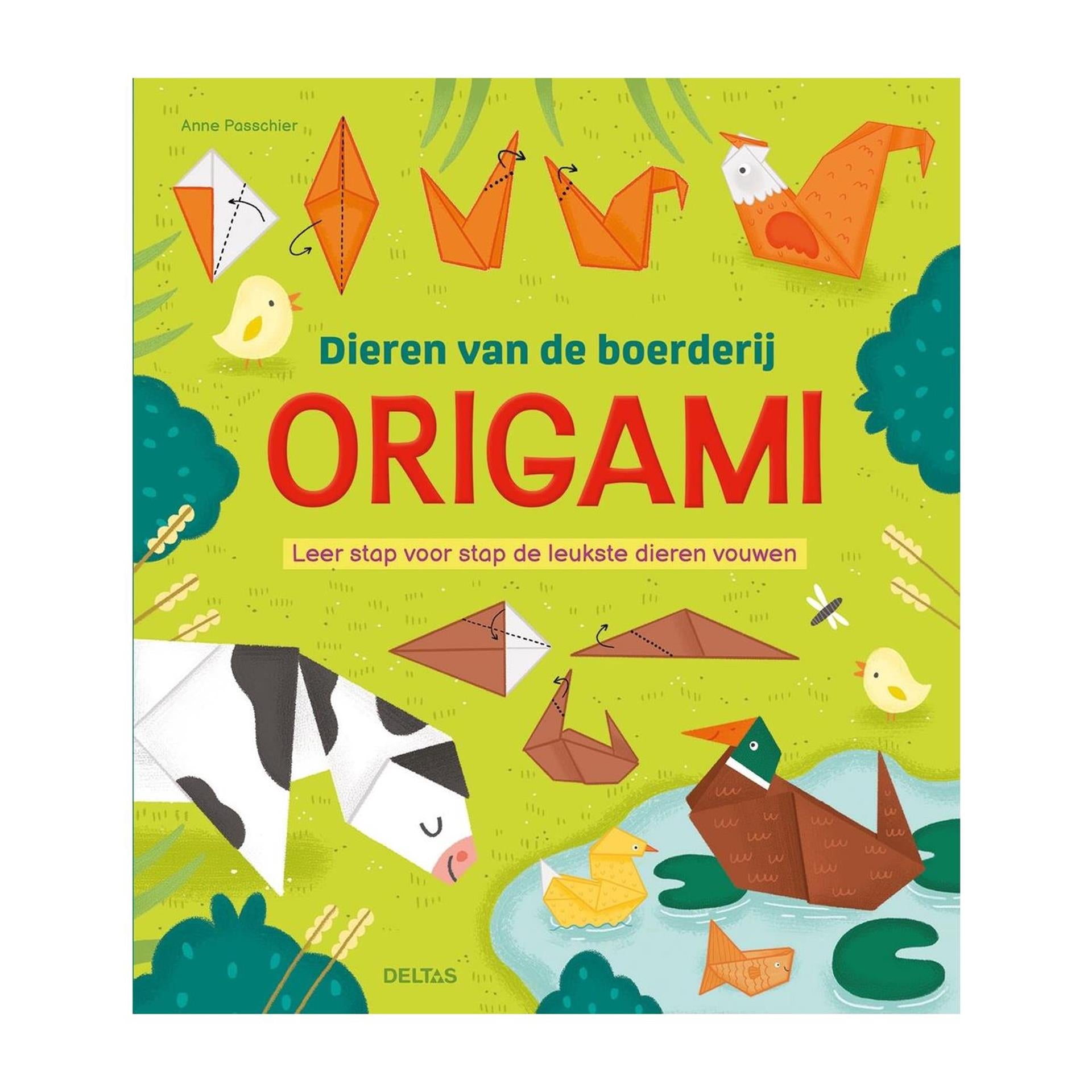 Deltas origami dieren van de boerderij