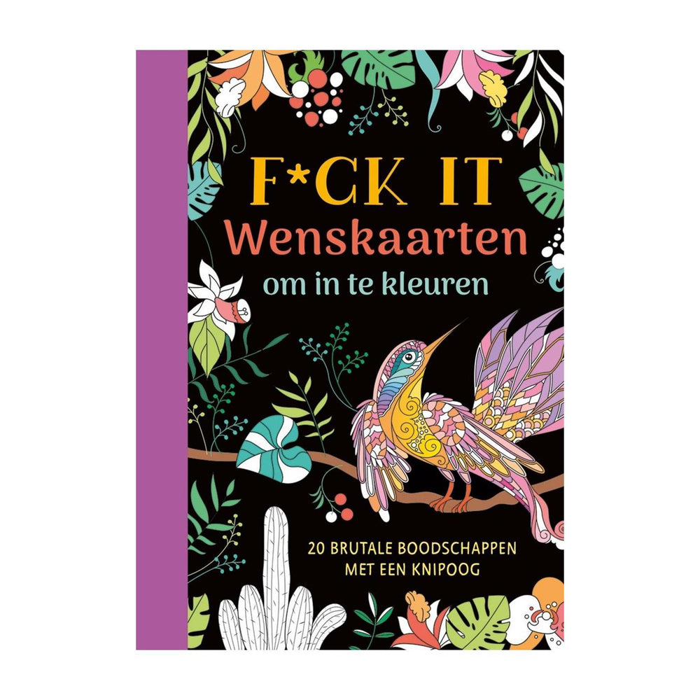 Deltas f*ck it - wenskaarten om in te kleuren