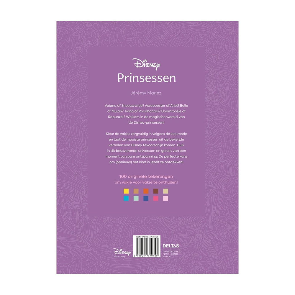 Deltas disney prinsessen - kleuren op nummer voor volwassenen