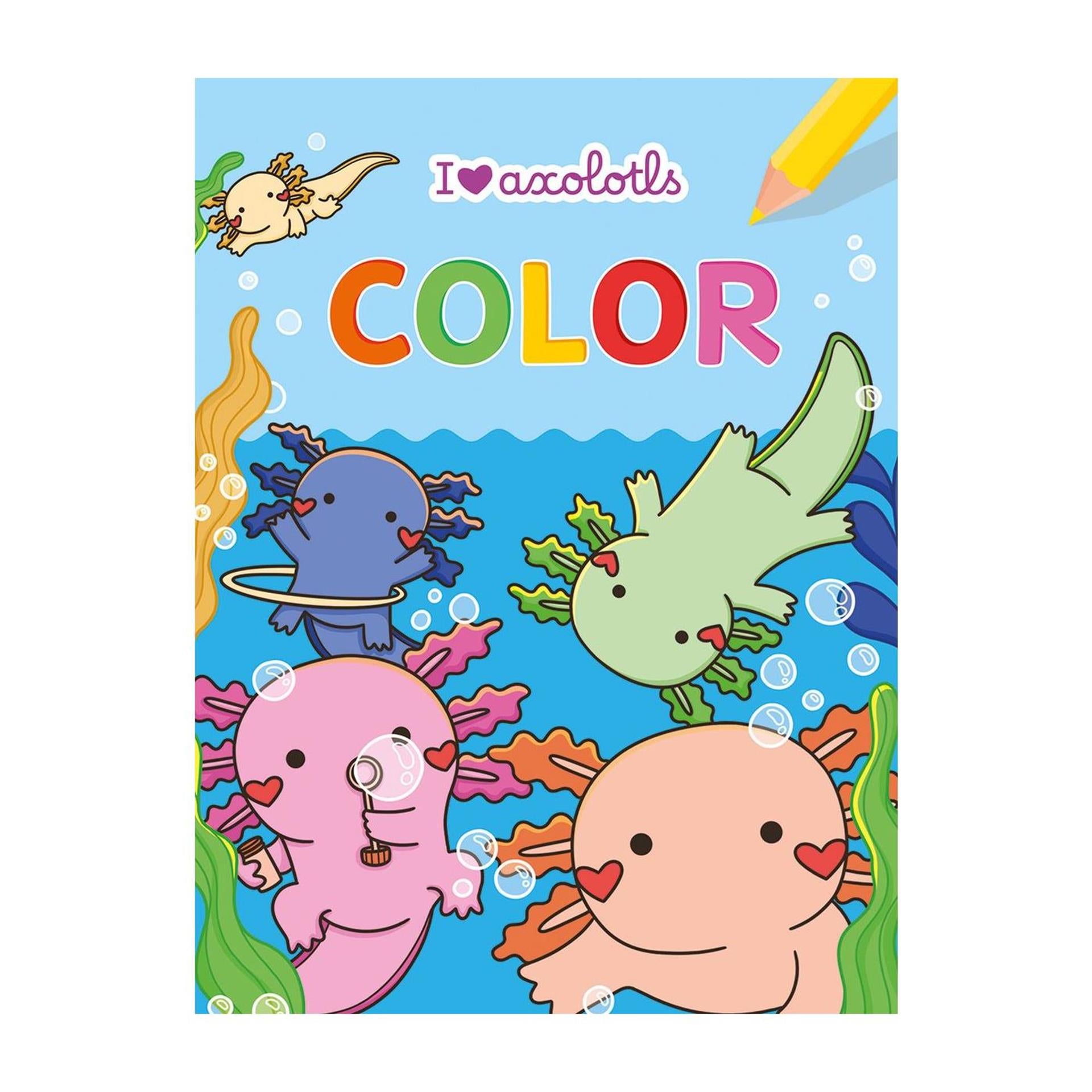 Deltas i love axolotls color kleurblok