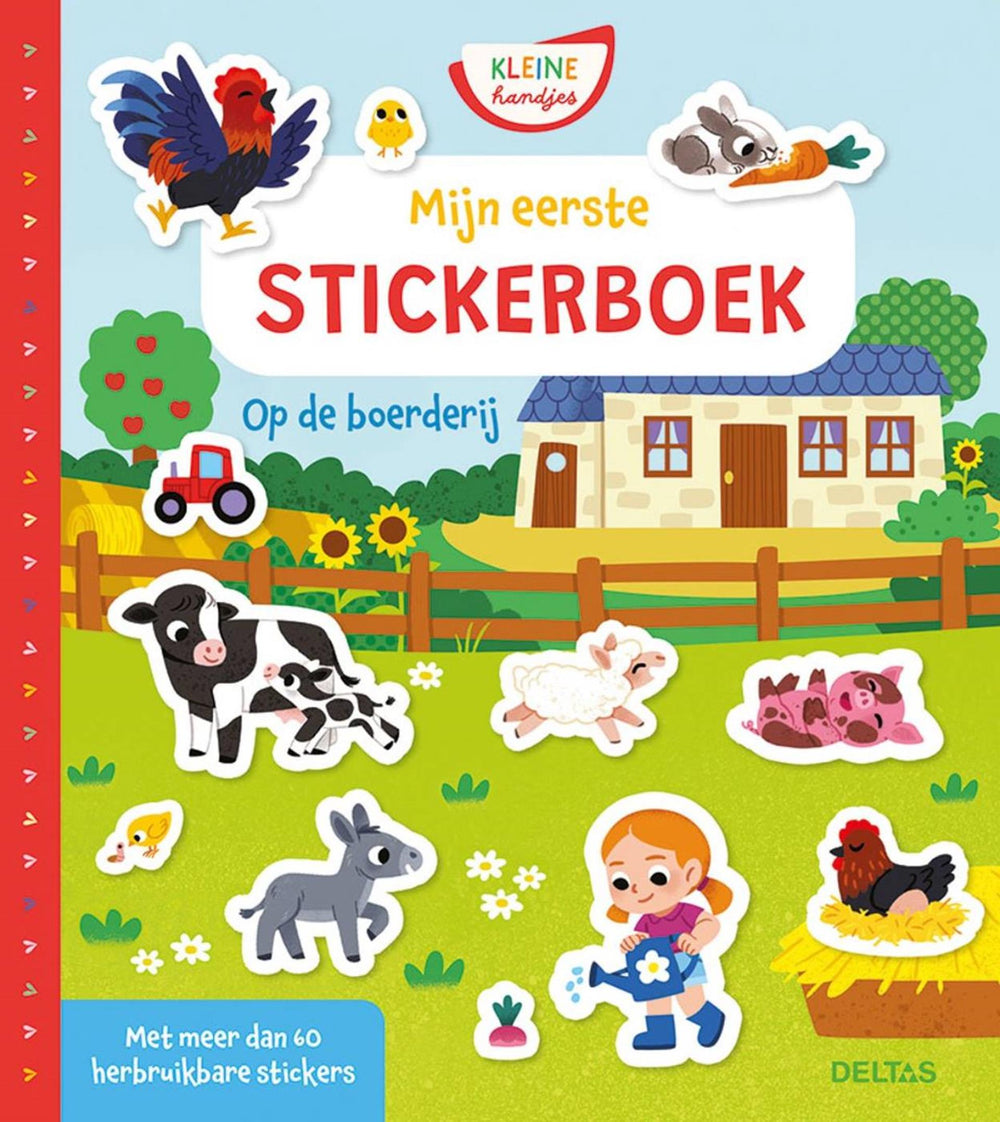 Deltas mijn eerste stickerboek kleine handjes - op de boerderij